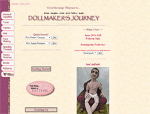 Tablet Screenshot of dollmakersjourney.com